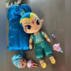 Shimmer & Shine Doll Bundle EUC Princess Samira -Retired Collectable Toys